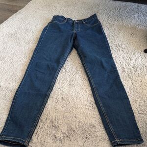 Zara Women's Dark Blue Skinny Jeans